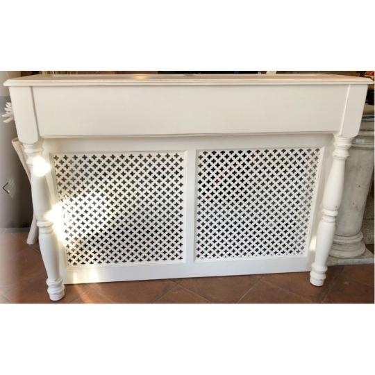 radiator takaro fa egyedi meret feher koptatott tomorfa etkezo konyha mediterran rusztikus feher polgari futes boritas takaro elem country vintage provance.JPG